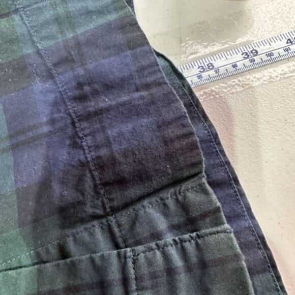 J. Crew Black Watch Tartan Plaid Knew Length Shirt Dress Size 2 Blue & Green - Picture 6 of 12